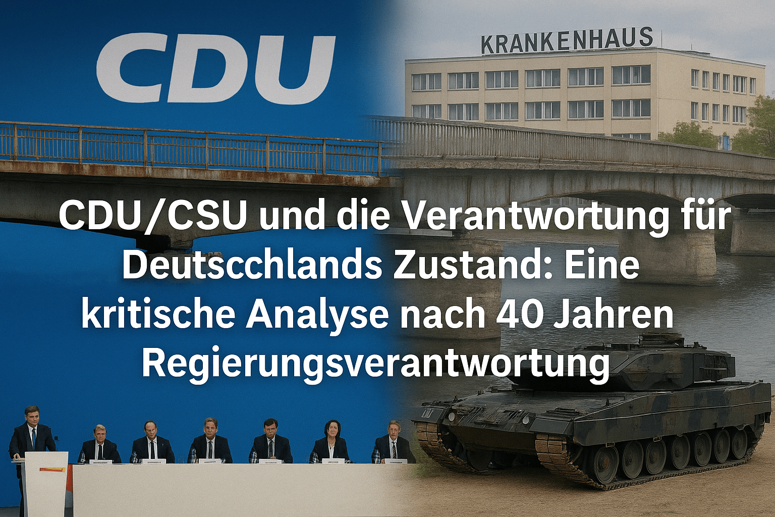CDU/CSU und die Verantwortung für Deutschlands Zustand